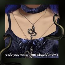  Bewitching factor grainy snake winding necklace-three colors into