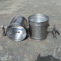 Stainless steel air valve Stainless steel air volume control valve 304 stainless steel manual control valve Spiral duct butterfly valve