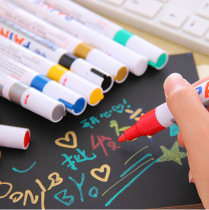 DIY photo album assistant colorful paint pen black cardboard wedding signature gold signature pen 11 color selection