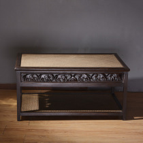 Thai imported furniture Southeast Asian wood carving Elephant coffee table Thai decoration living room lobby retro solid wood coffee table