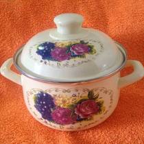  Ruiyi Korean enamel pot Enamel porcelain thickened binaural 18 double bottom stew pot series fruit gas induction cooker universal