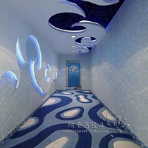 Minimun Eurostyle Blue Mediterranean Artisanal acrylic Acrylic Carpet living room Bedroom Hotel Hallway Full Of Carpet Customisation