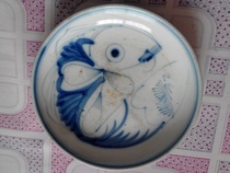 Antique anticipation of antique antique plate film and television prop window display 23 cm diameter of Qing Dynasty