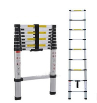 Household aluminum alloy ladder Special household brand Household aluminum ladder Reinforced thickened telescopic aluminum ladder 5 4 meters