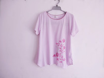 Daily womens short sleeves new womens summer fashion charm round neck knitted half-sleeve home clothing top single top