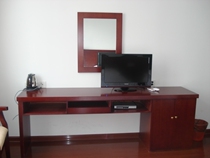 Siamese paint hotel furniture TV cabinet high and low table hotel room standard room luggage rack rental desk desk