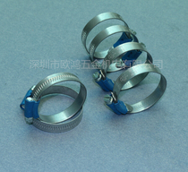 Imported Swedish ABA Zinc Aluminum Carbon Alloy Steel S20 Blue Strap Clamp Throat Hoop Clamp Water Pipe Clamp W1 38-50