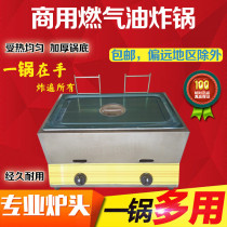 Commercial gas double stove Fryer Fryer Fryer Fryer potato tower machine chicken fryer household gas Fryer