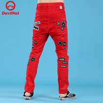 DEVIL NUT demon surges of the men and women with the same length pants-DN Coke AFV