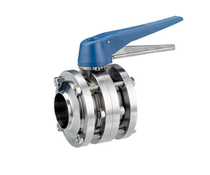 BV6 Sanitary Butterfly Valve 304 Stainless Steel Clamp Type Valve 316 Manual Quick Fit Butterfly Valve DN50