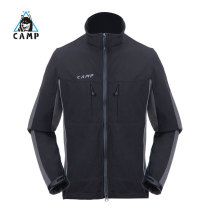 CAMP soft shell jacket men and women with the same outdoor hiking mountaineering camping autumn and winter windproof warm breathable soft shell jacket