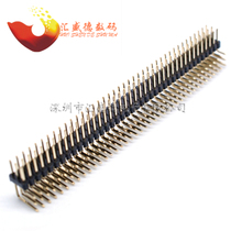 (And Bin) three rows of curved needles spacing 2 54MM 3*40p 3 rows of curved needles 90 degrees gold plated foot row needles