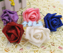 PE Rose Flower Foam Flowers Golden Gold Pink Cartoon Bouquet Gift Artisanal Diy Flowers Blue Siren