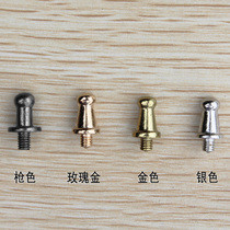 DIY belt accessories plate buckle pacifier monk head small screw buckle belt head buckle Post smooth buckle pin