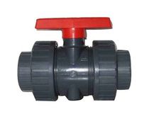 UPVC Taiwan Huanqi double Yuling ball valve SCH80 PVC Taiwan Huanqi double Yuling ball valve DN50 60mm