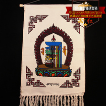 Zanghong pure hand-painted Tibetan Buddhism ten-phase free picture canvas hanging painting modern simple frameless decorative painting