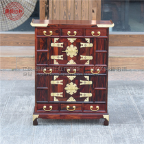 Laos big red rosewood jewelry box Cochin Dalbergia medicine box mahogany tea box rosewood treasure chest