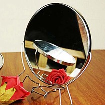 Large Makeup Beauty Mirror double-sided mirror Mirror Mirror dressing table mirror nostalgic round mirror zoom face mirror