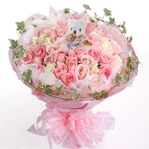 Chinese Valentines Day Valentines Day Christmas City Flower Express Zhangye Dunhuang Jinchang Tonghua Flower Shop 99 Branches White