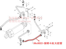 Liugong accessories Liugong 50CN loader bucket cylinder large cavity hose φ25 06C0022 Liugong