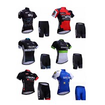 17 Summer mountain self-propelled single fleet version equipped with short sleeve riding suit pulley conserved with sweat and air for men and women