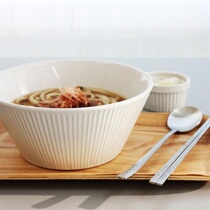 (Korea)P841 foodie practical floating stripe Korean instant noodle bowl four colors optional