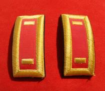 US military version of the original-Army ASU uniform dress rank epaulette-Artillery Ensign