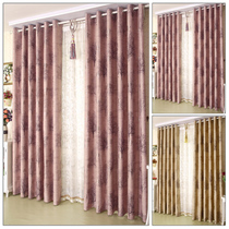 Thickened printed full blackout curtain finished curtain fabric custom curtain blackout floor-to-ceiling window shade flat