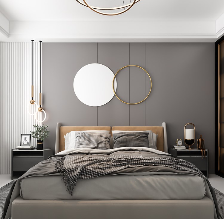View gold bed hall light lying wall luxury wall guest hanging wall north room art electric wall View Decoration European sofa back piece Iron