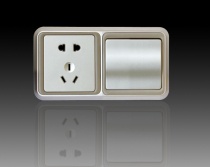 ALN Arnault bathroom switch socket Yagge two one open five-hole switch socket factory direct sales