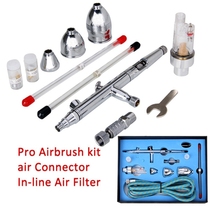  TD183K conical nozzle airbrush set on the pot double-acting external adjustment model inkjet makeup 0 3 0 5 0 8mm