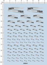 00841-A5113 Yamaha motorcycle side decal model car water sticker