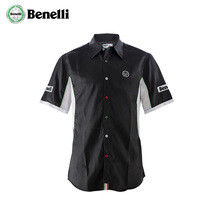 Benelli Benali Moto Racing Print Short Sleeve BENELLI Shirt Personality Comfortable Mens Top