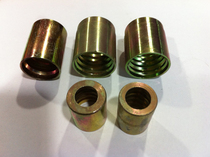 Hydraulic high pressure hose fittings metric seizure oil pipe joint three-piece sleeve leather sleeve import sleeve