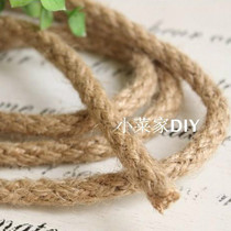 Hemp rope Hand woven rope diy material thick rope Tied rope Strap rope Decorative wall Creative handle winding rope