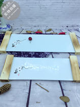 New creative tableware fusion dish cold dish plate hot dish artistic conception dish creative long cold dish special tableware