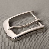 Zhang Ji Workshop Stainless steel belt buckle Japanese word buckle pin buckle Mens belt head New belt head clip