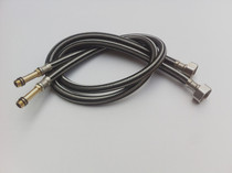 Factory wholesale black steel mixed single head braided hose vegetable basin connection inlet pipe pointed stainless steel wire explosion-proof