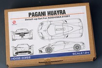 HobbyDesign model etching Sheet 1 24 Pagani Huayra with Qingdao HD02-0352