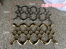 304 stainless steel decorative accessories door and window accessories stainless steel embossed 8-character flower White Gold
