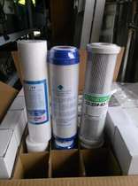 Household commercial white water purifier 10 inch unipolar double head three stage water machine ice maker purifier filter