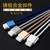 Dezhe breast card cover lanyard card sleeve sling work sign badge safety buckle rope metal decorative round rope