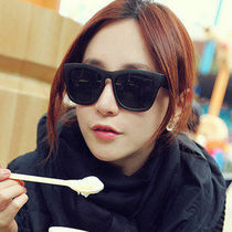 Choking small Chili Chili Korea strong AQI field type of tide male lady All Black super sunglasses sun glasses glasses glasses