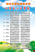 594 Office wallpaper poster display board Photo inkjet 526 Primary school students a daily rule(2)