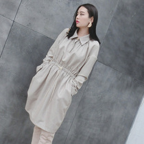 (LAMOBO exclusive) Stereo floral pleated design fine-spun glossy one-piece dress