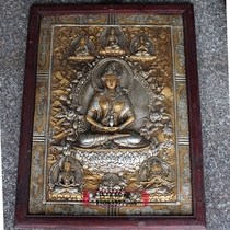 Tibet Tibetan Buddhism Nepal Thangka entrance decorative painting Wooden hanging painting New Chinese mural collection