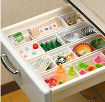 Japan imported inomata drawer partition storage box Kitchen tableware storage box Plastic partition storage box