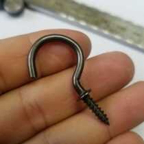 Light hook wind hook screw hook screw decorative screw iron hook storage household wall wood hook