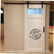 Barn door Bathroom door Kitchen sliding door Push-pull hanging track Indoor wooden door Indoor door Cloakroom partition door