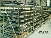 Anti-static shelf flowing strip slide rail lean tube composite tube shelf factory workshop storage shelf first-in first out